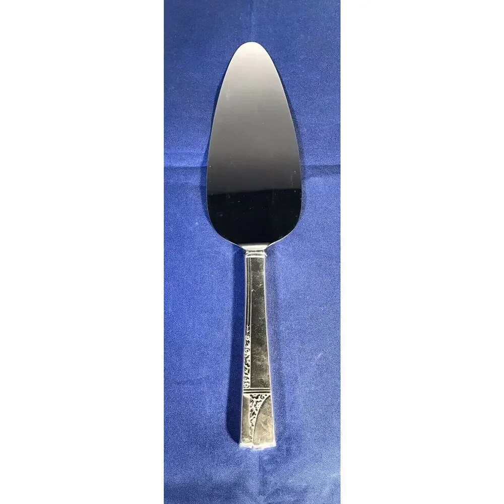 Pie Tarte Server Silver Plate Handle Stainless Blade 9 3/4